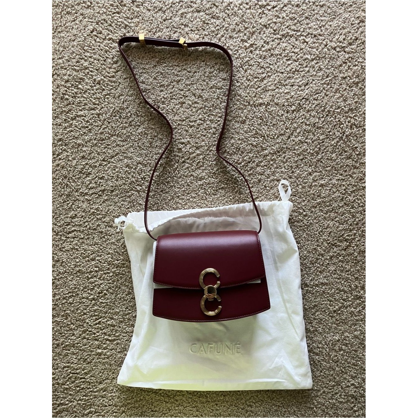 Nwot Cafune Small Pendulum Bag In Wine/Burgundy — image 2 of 8